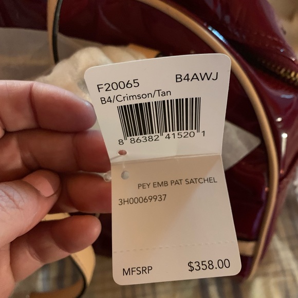 Coach Peyton Embossed Patent Satchel - Picture 3 of 8